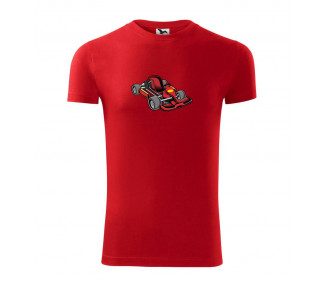 Motokára červená - Viper FIT pánské triko