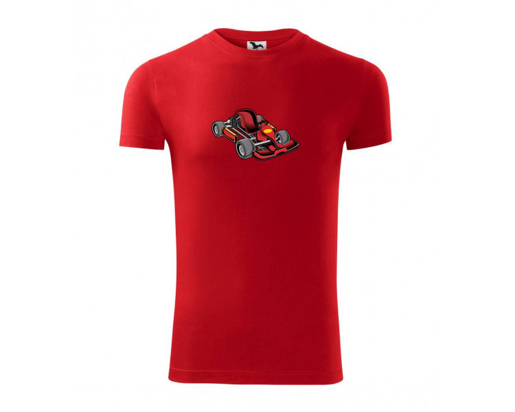 Motokára červená - Viper FIT pánské triko