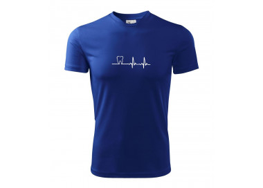 EKG zuby - Pánské triko Fantasy sportovní (dresovina)