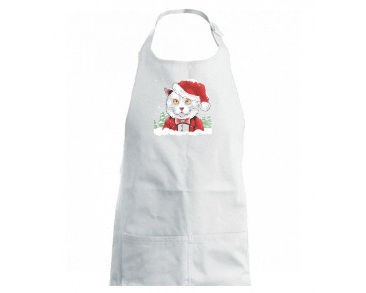 Santa kocour - Dětská zástěra na vaření