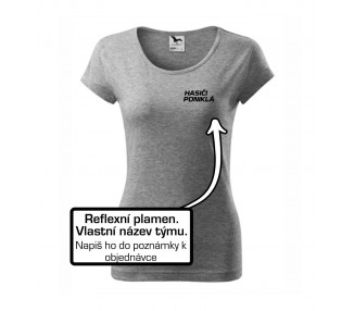 Hasiči reflexní stříkačka - vlastní název - Pure dámské triko