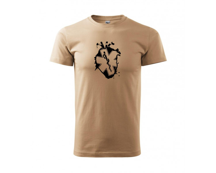 Zdravotnické srdce - Heavy new - triko pánské