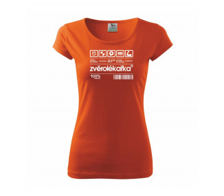 Čárový kód zvěrolékař, zvěrolékařka - Pure dámské triko