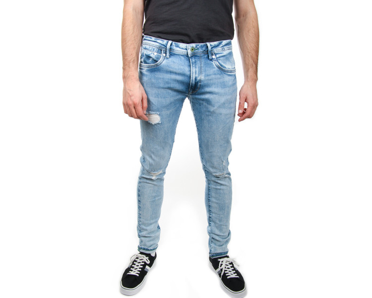 Pepe Jeans pánské světle modré džíny Stanley