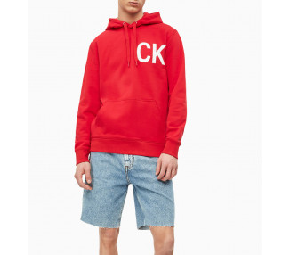 Calvin Klein pánská červená mikina Statement