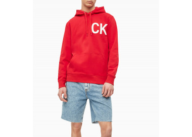 Calvin Klein pánská červená mikina Statement