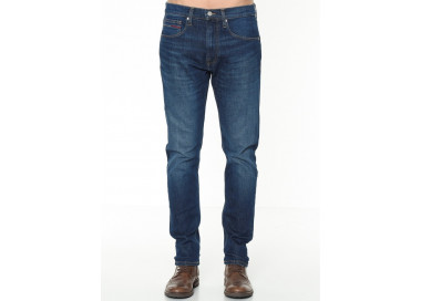 Tommy Jeans pánské tmavě modré džíny Modern