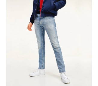 Tommy Jeans pánské světlé modré džíny Scanton