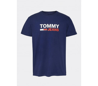 Tommy Jeans tmavě modré tričko Corp