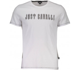 Just Cavalli pánské tričko Barva: Bílá, Velikost: XL