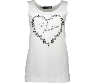 Love Moschino dámské tričko Barva: Bílá, Velikost: 42