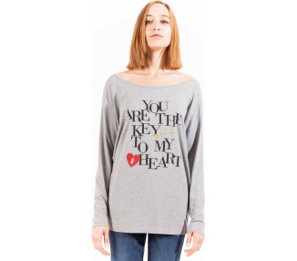 Love Moschino dámské tričko Barva: šedá, Velikost: 48