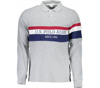 U.S. POLO ASSN. U.S. Polo Assn. pánská polokošile Barva: šedá, Velikost: 2XL