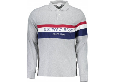U.S. POLO ASSN. U.S. Polo Assn. pánská polokošile Barva: šedá, Velikost: 2XL