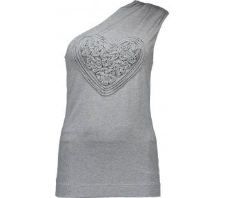 Love Moschino dámské tričko Barva: šedá, Velikost: 44