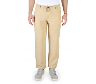 Armani pánské kalhoty Barva: hnědá, Velikost: 32