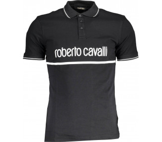 Roberto Cavalli pánská polokošile Barva: černá, Velikost: XL