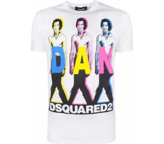 Dsquared2 pánské tričko Barva: Bílá, Velikost: S