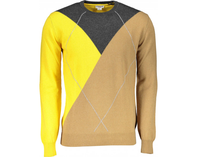U.S. POLO ASSN. U.S. Polo Assn. pánský svetr Barva: žlutá, Velikost: XL
