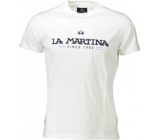 La Martina pánské tričko Barva: Bílá, Velikost: 2XL