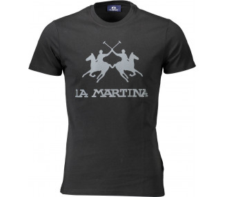 La Martina pánské tričko Barva: černá, Velikost: L