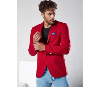 Pánské sako červené MODERN
