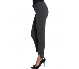 Tmavě-šedé dámské kalhoty s kapsami