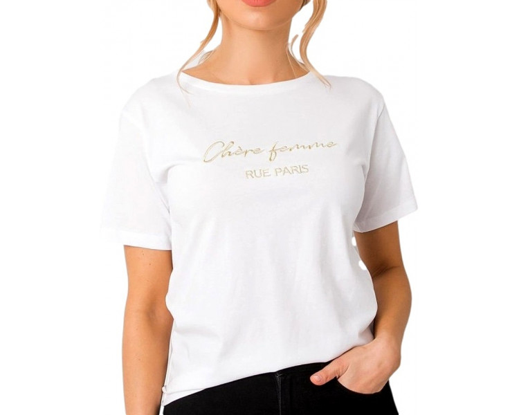 Bílé dámské tričko s nápisem