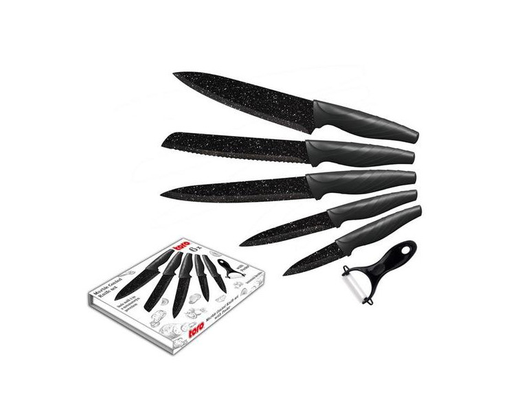 TORO 263886 sada kuchyňských nožů 5ks + škrabka