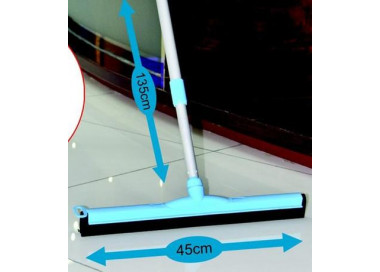 TORO Stěrka na podlahu s gumou a teleskopickou tyčí, 135 cm