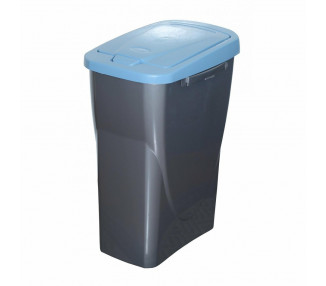 Koš na tříděný odpad modré víko 51 x 21,5 x 36 cm 25 l plast