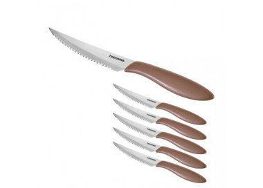 Tescoma Nůž steakový PRESTO 12 cm, 6 ks, hnědá