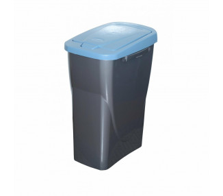 Koš na tříděný odpad modré víko 42x31x21 cm 15 l plast