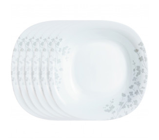 Luminarc Sada hlubokých talířů Ombrelle 21 cm, 6 ks, bílá