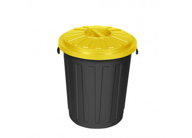Plastový odpadkový koš Mattis 45 l, žlutá