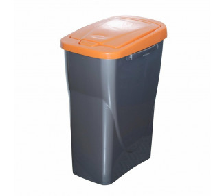Koš na tříděný odpad oranžové víko 51 x 21,5 x 36 cm 25 l plast
