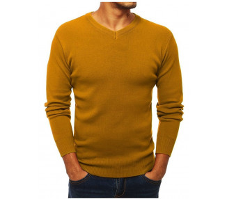 žlutý basic svetr