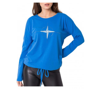 Modré dámské tričko s hvězdou