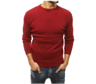 Bordó pánský basic svetr