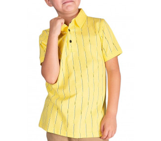Tommy life žlutá chlapecká polokošile s pruhy