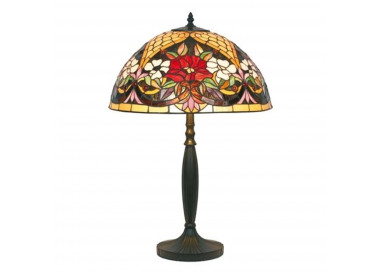 Artistar Květinově vzorovaná stolní lampa v Tiffany stylu