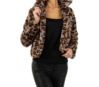 Dámský leopardí kabátek