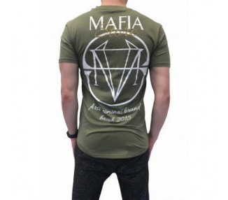 Pánské zelené tričko s potiskem Mafia Store