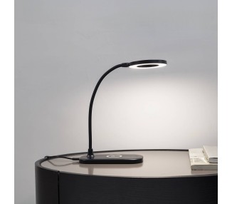  Lindby Stolní LED lampa Lindby Siona černá CCT stmívatelná nabíjecí stanice