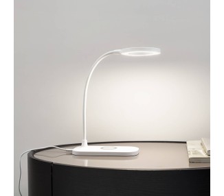  Lindby Stolní lampa LED Lindby Siona, bílá, CCT, stmívatelná, nabíjecí stanice