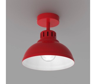  Luminex Stropní svítidlo Sven, 1 světlo, červené, ocel, E27