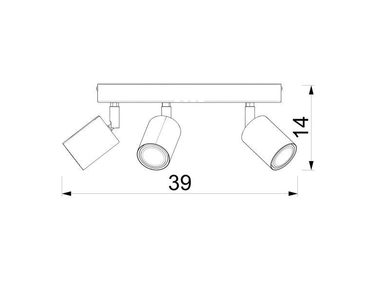  Luminex Zábavné stropní bodové svítidlo, šedé, Ø 30 cm, ocel, 5 světel.