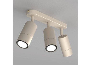  Luminex Stropní bodové svítidlo Link, béžové, délka 33 cm, 3 světla.