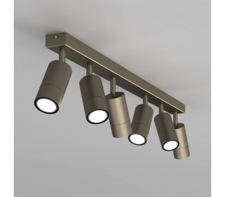  Luminex Stropní bodové svítidlo Link, titanově zlatá barva, délka 90 cm, 6 světel.