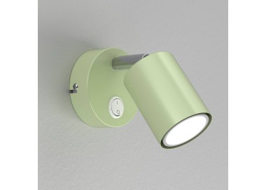  Luminex Zábavný nástěnný reflektor, světle zelený, šířka 9 cm, ocel